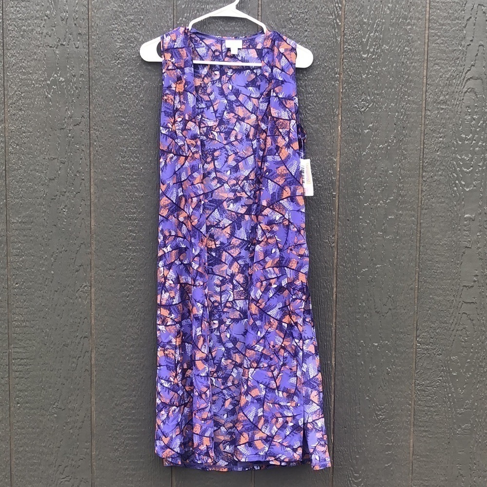 LuLaRoe long Joy tunic vest size S. NWT - Picture 3 of 8